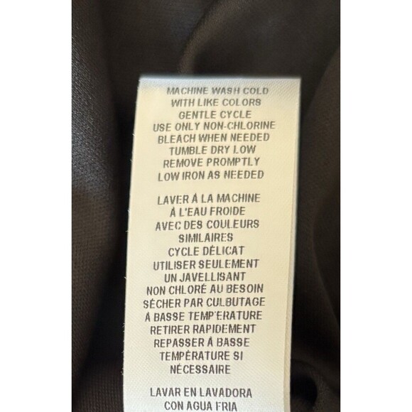 MAIA Long Sleeve Floral Chiffon Shift Dress Women 12 Lined Above Length Button - Picture 10 of 12